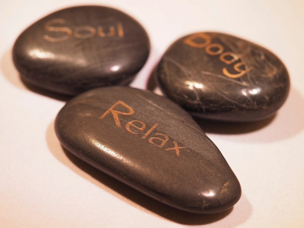 Galets de massage, symbole de détente